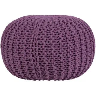 Beliani Pouf 50 x 35 x 50 cm Violett