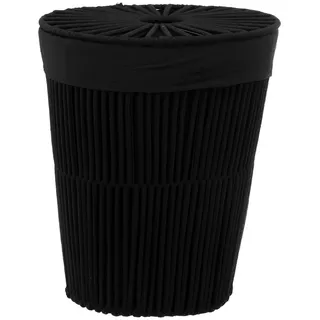 5five - doppelter wäschekorb 40l "manila" schwarz