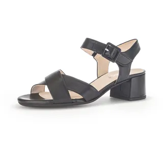 Gabor Damen Riemchensandalen, Frauen Sandalen,Moderate Mehrweite (G),Strandschuhe,Sandaletten,Sommersandalen,schwarz (LDS),38 EU / 5 UK