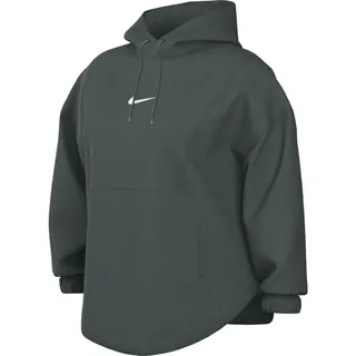 Nike One Therma-Fit Oversize-Hoodie Aus Fleece (Damen, Große Größen), Vintage Green/White, FV8078-338, 4X