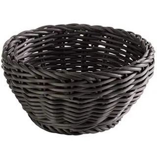 APS Flechtkorb rund Profi Line Ø 16 x 16 x 8 cm schwarz