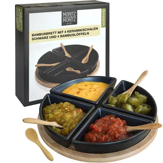 Moritz & Moritz Dipschalen Schwarz 4-tlg.