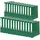 Original Falken 25er Pack PP-Color Kunststoff-Ordner. Made in Germany. 5 cm schmal DIN A4 grün Ringordner Vegan Aktenordner Briefordner Büroordner Plastikordner Schlitzordner
