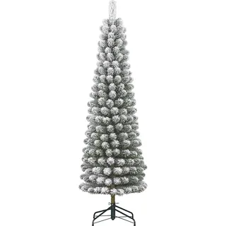 Black Box Trees Charlton Schmaler künstlicher Weihnachtsbaum - H185 x Ø53 cm - Grün - Grün
