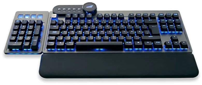 Bild von Everest Max Gunmetal Gray, LEDs RGB, MX SPEED RGB Silver, USB, DE (MG-EVK1G-CP1-DE)