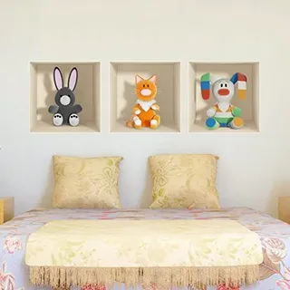 Ambiance Aufkleber 3D-Effekt Spielzeug – 30 x 90 cm