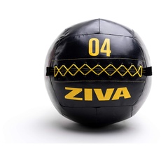 ZIVA Performance Wall Ball 4 kg Wandkugel, schwarz/gelb, Einheitsgröße