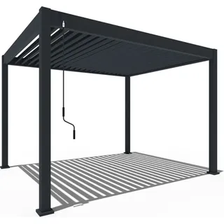 Weide Classic | Pergola Aluminium freistehend | 3 x 3,6 M | Lamellendach anthrazit - Grau