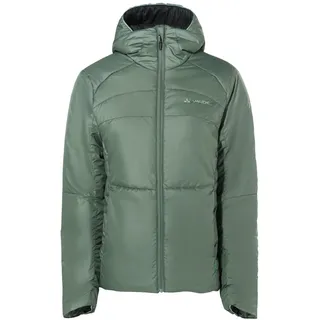 VAUDE Damen Isolationjacke Neyland Hooded Insulation Jacket, leichte und voluminöse Isolationsjacke, kuschelig warm durch Primaloft® Wattierung, atmungsaktiv, agave, 34