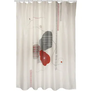 Spirella Duschvorhang Teiva 180 x 200 cm terracotta beige