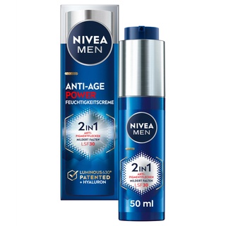 NIVEA MEN Anti-Age 2in1 Power Feuchtigkeitscreme LSF30 Gesichtscreme 50 ml