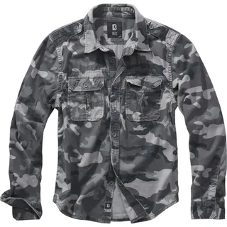 Brandit Textil Langarmhemd Grau 7XL
