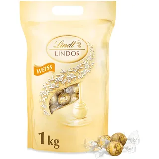 Lindor Weiß, 1 kg Beutel, ca. 80 Lindt Schokoladen Kugeln