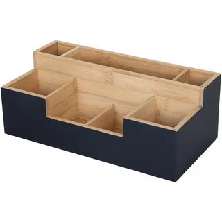 Relaxdays Schreibtisch Organizer Holz Mehrfarbig 7 Fächer