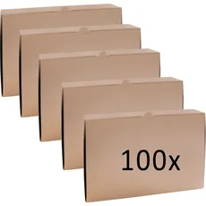 Idena, Versandkarton + Versandbox, Bundle Maxibriefkarton 350x250x50mm braun 100er