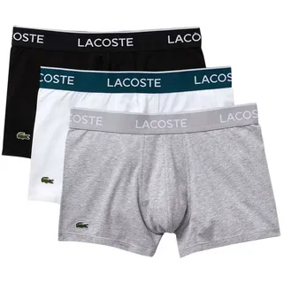 Lacoste Slips 3 Einheiten - Black / White / Argent Chine - S