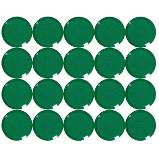 Maul Facetterand Magnete (20 Stück) MAULpro Ø 20mm | mini Magnete aus Kunststoff | Starke Magnete für Whiteboard und Magnettafel | ideal für Büro, Homeoffice und Werkstatt | Grün