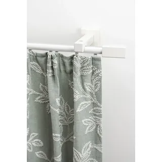 GARESA »Cubus, Quader Innenlauf« weiß, L:240cm, Gardinenstangen, Gardinenschiene, Innenlauf-Vorhanggarnitur, verlängerbar, Holz-Aluminium,