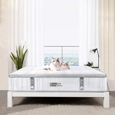 BedStory Einzelbett-Matratze, Memory-Schaum Frühling, weiß, 90x190x27cm