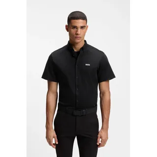 Boss Green Kurzarmhemd Schwarz M