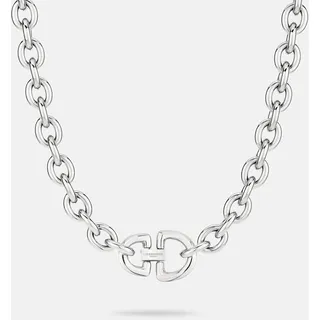 Liebeskind Berlin Kette mit Anhänger The D-Link Statement Silber Edelstahl