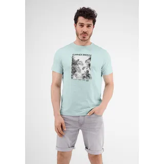 LERROS T-Shirt »LERROS T-Shirt mit Fotoprint«, blau