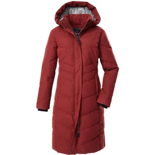 G.I.G.A. DX Damen, Steppmantel/Funktionsmantel in Daunenoptik mit abzippbarer Kapuze GW 61 WMN QLTD CT, dunkel feuerrot, 38, 43531-000