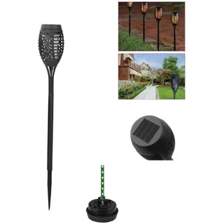 Solar LED Flammen Fackel Lampe Außen Garten Stecker