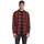 12181602 Hemd Gingham Rot Schwarz XXL