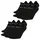 Everyday Lightweight No-Show Socken Black/White 46-50