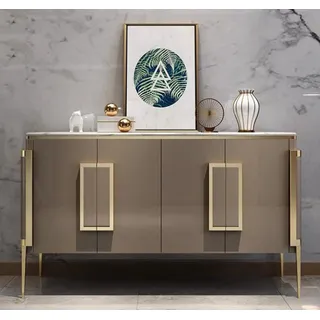 Luxus Modern Stil Kommode Sideboard Kommoden Holz Schrank Anrichte - Braun