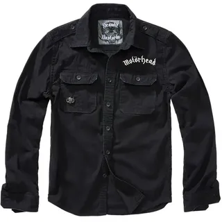 Brandit Motörhead Vintage Langarmhemd - Black - 7XL
