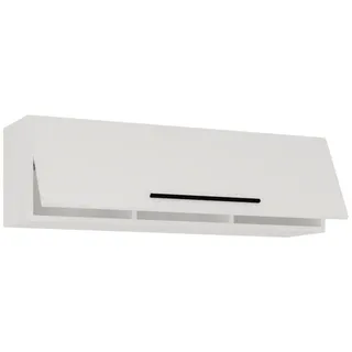 VCM Wandregal 95 x 30 x 0 cm Weiß
