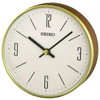 Seiko QXG158G Tischuhr Holz/Goldfarben
