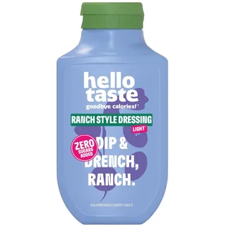 hellotaste Joghurt Sylter Art Dressing 300ml - kalorienreduziert, ohne Zuckerzusatz & voller Geschmack | Für Gerichte, zum Grillen uvm. | Vegan, aspartamfrei, glutenfrei, sojafrei | 1 x 300ml