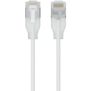 UBIQUITI networks Ubiquiti UACC-Cable-Patch-EL-C6A-3M-W Netzwerkkabel Durchscheinend, Weiß Cat6a