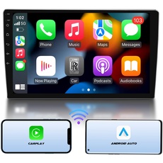 Eonon 10,1-Zoll Android 10 Autoradio 2 DIN Radio kabellos CarPlay Android Auto 8-Core 2+32GB Universal Radio mit IPS-Blidschrim GPS-Navi BT 5.0 WiFi DSP Online-Video unterstützt DAB+ (Q03SE)