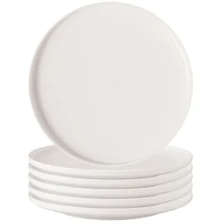 Villeroy & Boch Speiseteller »Speiseteller Afina ø 27,2 cm 6er Set weiß«, weiß