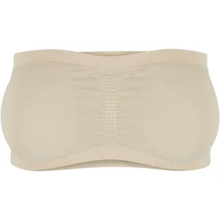 Urban Classics Damen Top Ladies Pads Bandeau, Trägerloser Bandeau für Frauen mit integrierten Brust-Pads, softseagrass, XS