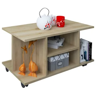 VCM Mid.you Couchtisch Mehrfarbig Eiche 80 x 40 x 40 cm