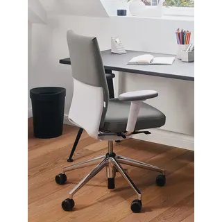 Vitra Bürodrehstuhl ID Soft grau, Designer Antonio Citterio, 90-108x70x52-76 cm