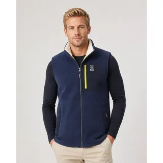 LPO Sweatweste "Sweatweste Raven Knit" mit Langhaarfleece, navy