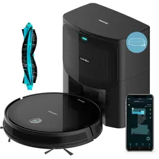 Cecotec Staubsaugerroboter mit Selbstentleerung Conga 2299 Ultra Home X-Treme. Gyroskop-Technologie, 2100 Pa, App, Multifunktionsbürste, Alexa, gemischter Behälter, 3 Liter, 2 Mopps