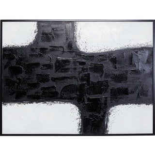 Kare DESIGN Wandbild 120 x 90 cm Crossroads 54772 Kunststoff Schwarz, Weiß Schwarz /