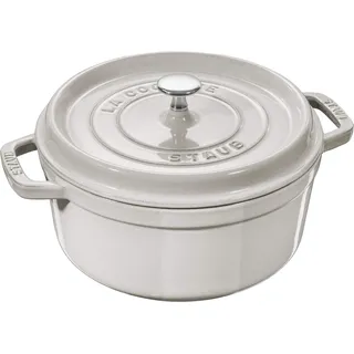 Cocotte 20 cm rund weisser trüffel