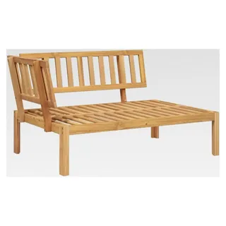 Ecksofa für den Garten aus Akazienholz, wetterfestes Gartensofa für Terrasse und Balkon