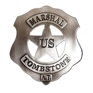 Denix US Marshal Sheriffstern Stern Tombstone Cowboy Western Anstecker 6 cm