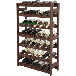 Relaxdays Weinregal 102 x 63 x 25 cm Dunkelbraun