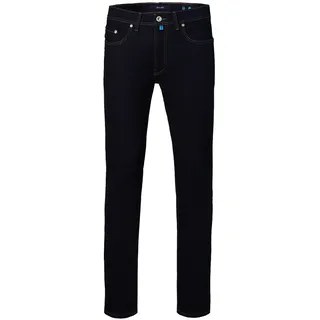 Slim-fit-Jeans PIERRE CARDIN "Lyon Tapered", Herren, Gr. W34/L32, Länge 32, blau (blau, schwarz stonewash), Obermaterial: 70% Baumwolle CO. 24% Lyocell CLY. 4% Polyester PES. 2% Elasthan EL., uni, slim fit, Jeans Slim-fit-Jeans, mit elegantem Freizeit-Look