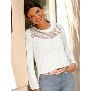 Classic Basics Spitzenshirt »Langarm-Shirt« 1 Stk., beige